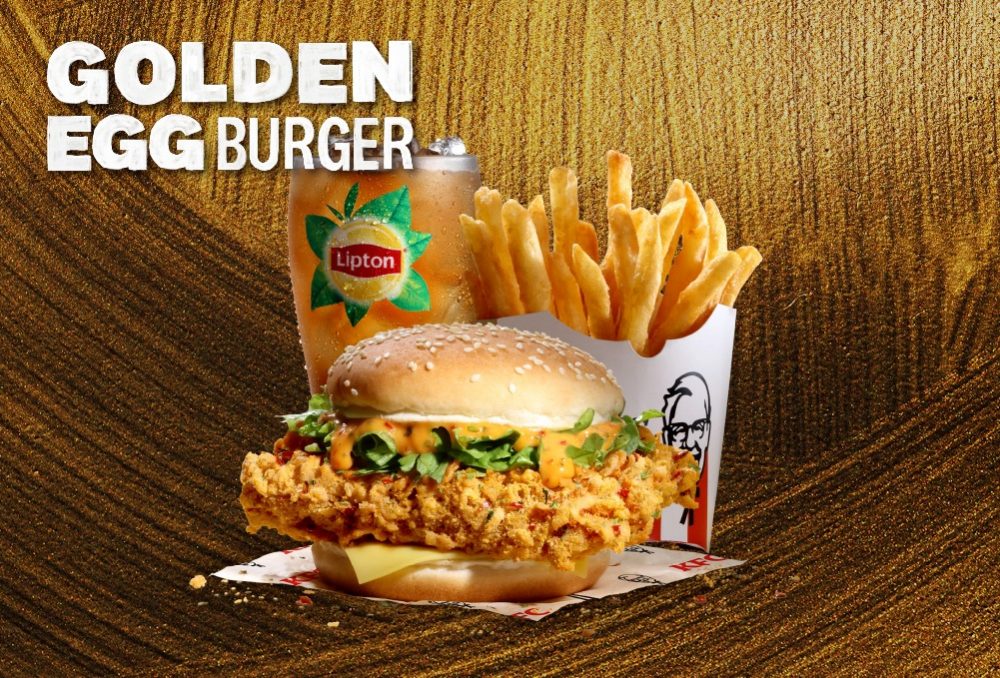 2022年KFC新品推荐！「黄金咸蛋汉堡」强袭回归，香咸酥脆的口感也太邪恶！