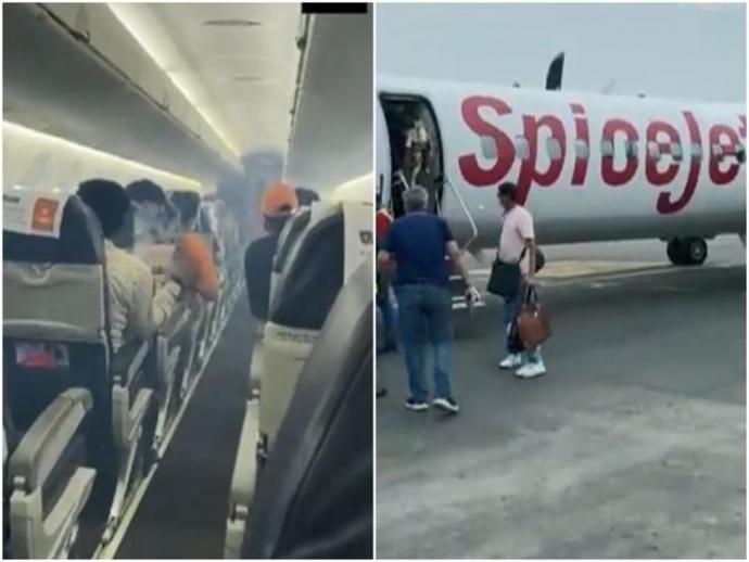 机舱冒烟·乘客呼吸困难 印度航班甫起飞即折返