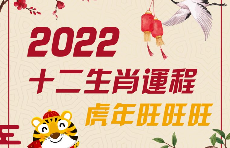 2022 虎年 12生肖财运与开运关键字