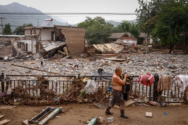 中国7月天灾影响1601万人 死亡失踪147人 损失261亿